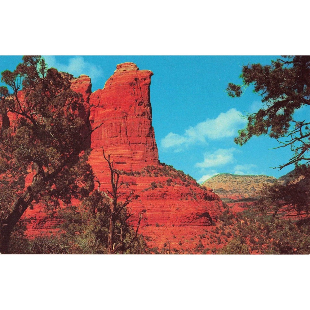 Vintage Coffee Pot Rock Oak Creek Canyon Sedona Arizona Postcard 1969 VG- - Picture 1 of 2
